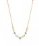 Ania HaieTurquoise Link Necklace Gold